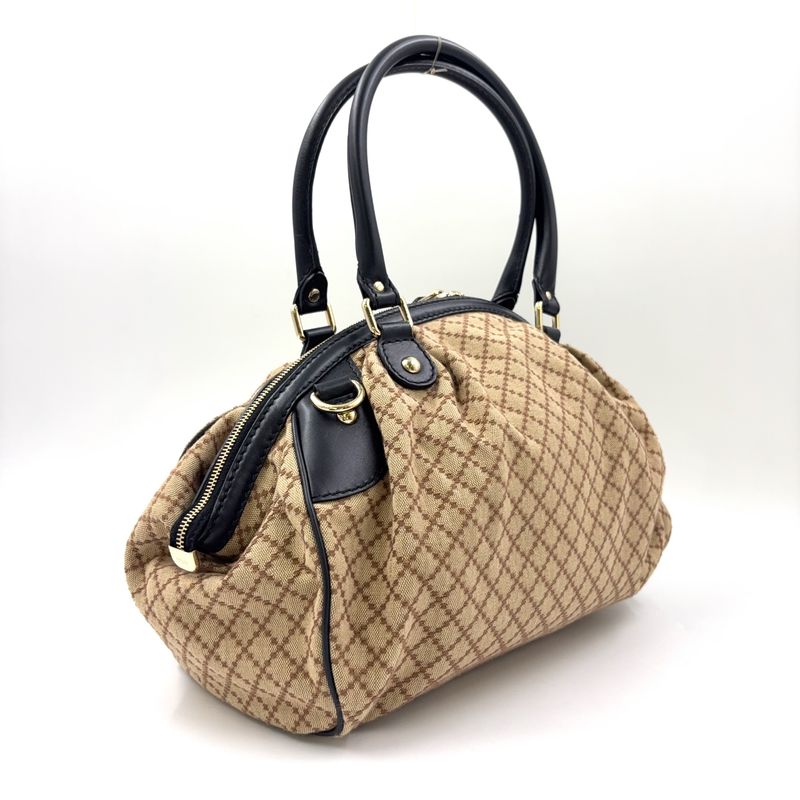 Gucci Sookie Guccissima Leather Brown Handbag Gold 223974