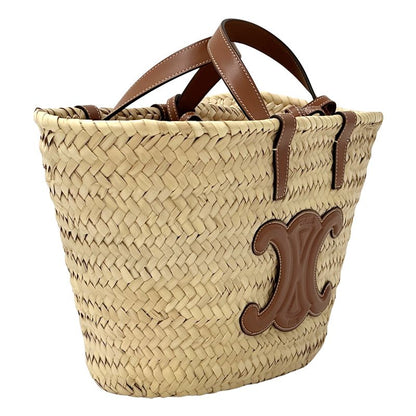 Celine Bag Women's Brand Teen Triomphe Handbag Shoulder Bag 2way Raffia Classic
