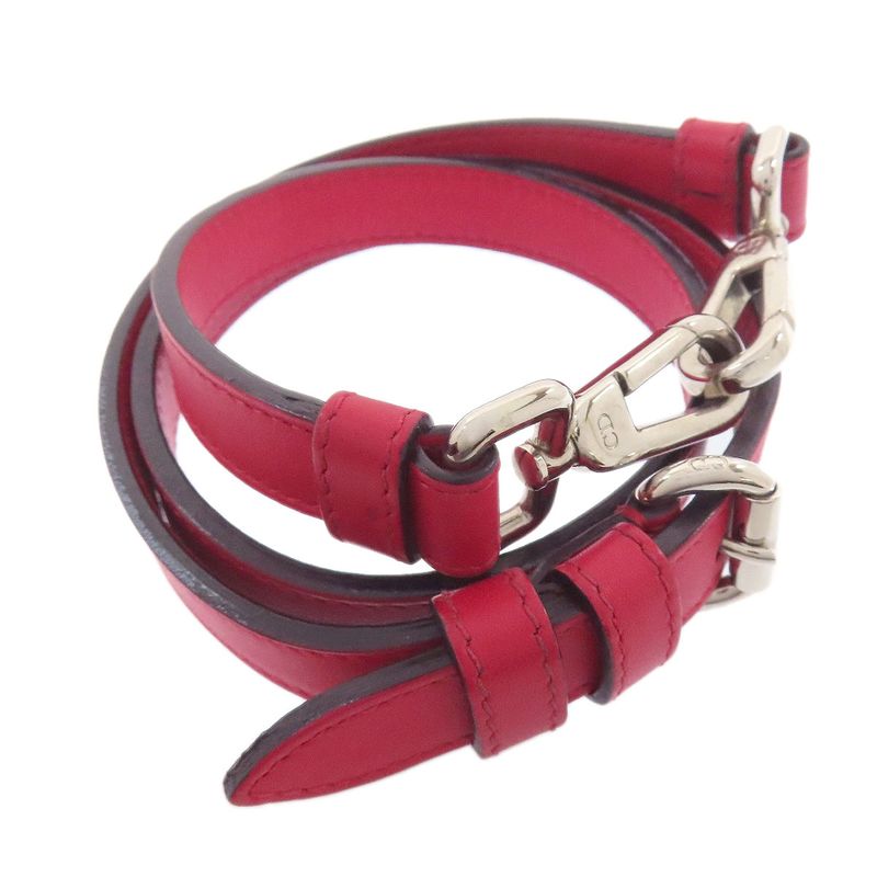 Christian DIOR Lady Dior Bicolor 2way Tote Bag Women Red / Light Blue Purple