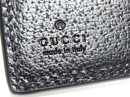 Gucci 625574 Off The Grit Nylon Canvas And Leather Fold Wallet Black