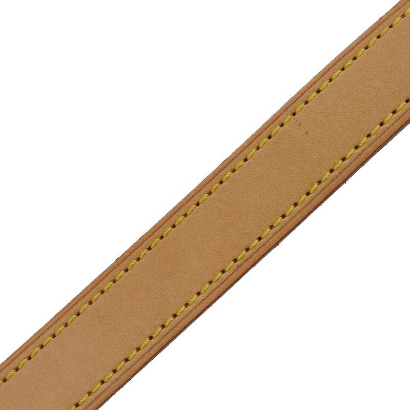 Louis Vuitton Shoulder Strap Nubuck Leather Beige Gold Hardware Shoulder Strap