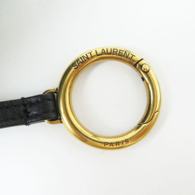 Saint Laurent Paris 7110435 Women's Wool And Leather Pouch