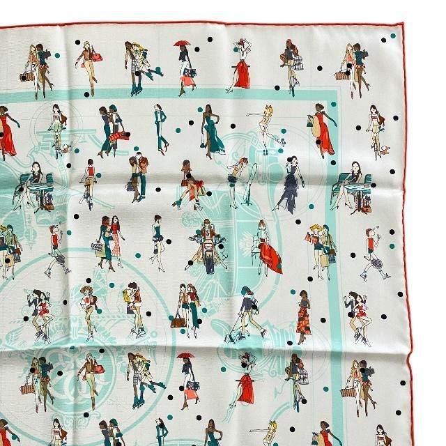 Hermes Scarf Carré 70 EX Libris LES Parisie Ex Libris Parisienne Silk Multicolor
