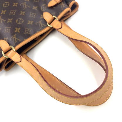 Louis Vuitton Batignolles Vertical Monogram Leather X PVC Brown Tote Bag M51153