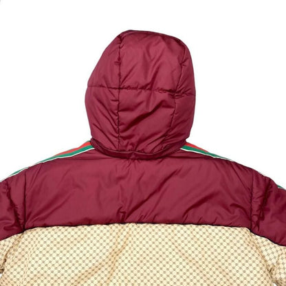 Gucci Down Jacket GG Parachute Nylon Padded Jacket 663279 42 Size Beige