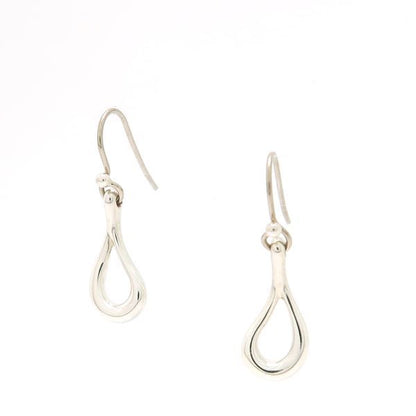 Tiffany & Co Open Tea Dos Lop Earrings 925 Silver Peretti Box Tiffany & Co T&co