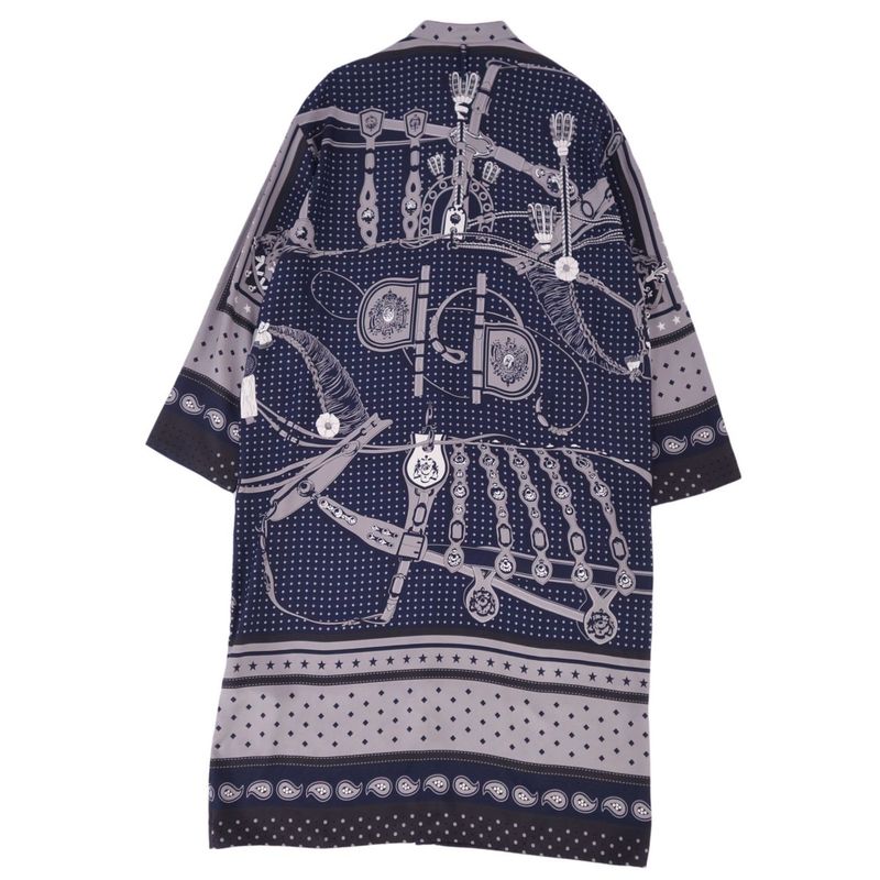 Hermes Dress 22AW Shirt All-over Silk Tote