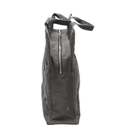 Hermes Yale Line Tote MM Canvas Bag Gray