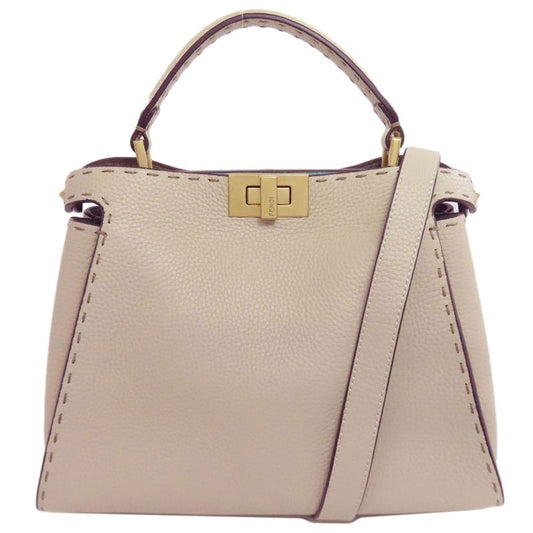 Fendi Peekaboo Mini Selleria 2WAY Handbag Calf Women