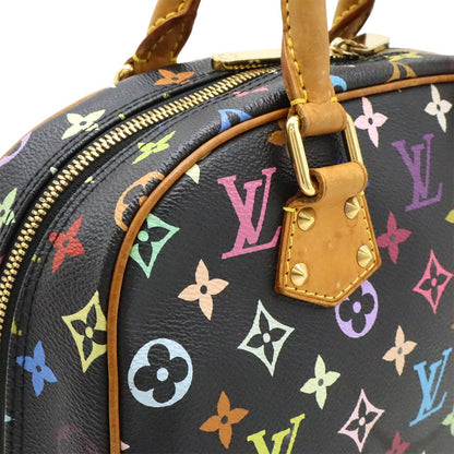 Louis Vuitton Monogram Multicolor Trouville Handbag Noir Black Black Gold