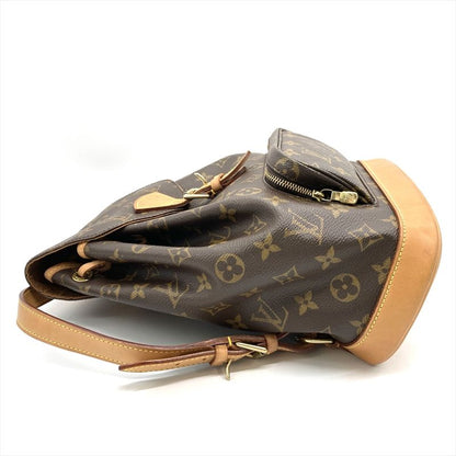 Louis Vuitton Montsourismm Backpack Monogram Canvas M51136 Brown Gold Hardware
