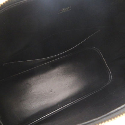 Hermes Bolide 35 Box Calf Black Gold Hardware □C Engraved Handbag Black 1657