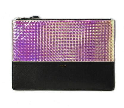 Celine Brand Bag Similar Used Clutch Pouch Clutch Bag Bicolor Rainbow Black