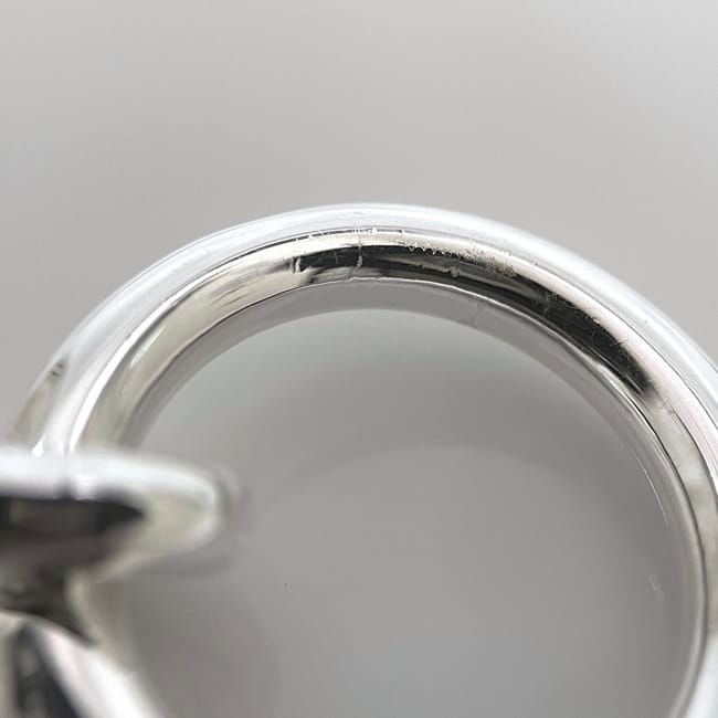 Hermes Bracelet Chaine D'ancre MM 14 Frames Silver Excellent Condition Ag