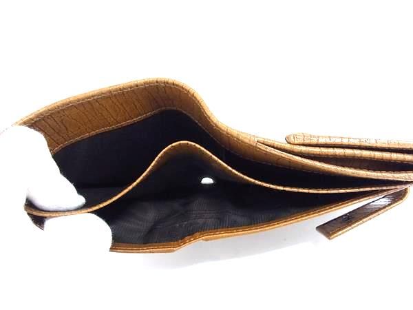 Gucci 112524 0959 Bamboo GG Pattern GG Canvas And Leather Bifold Wallet Brown