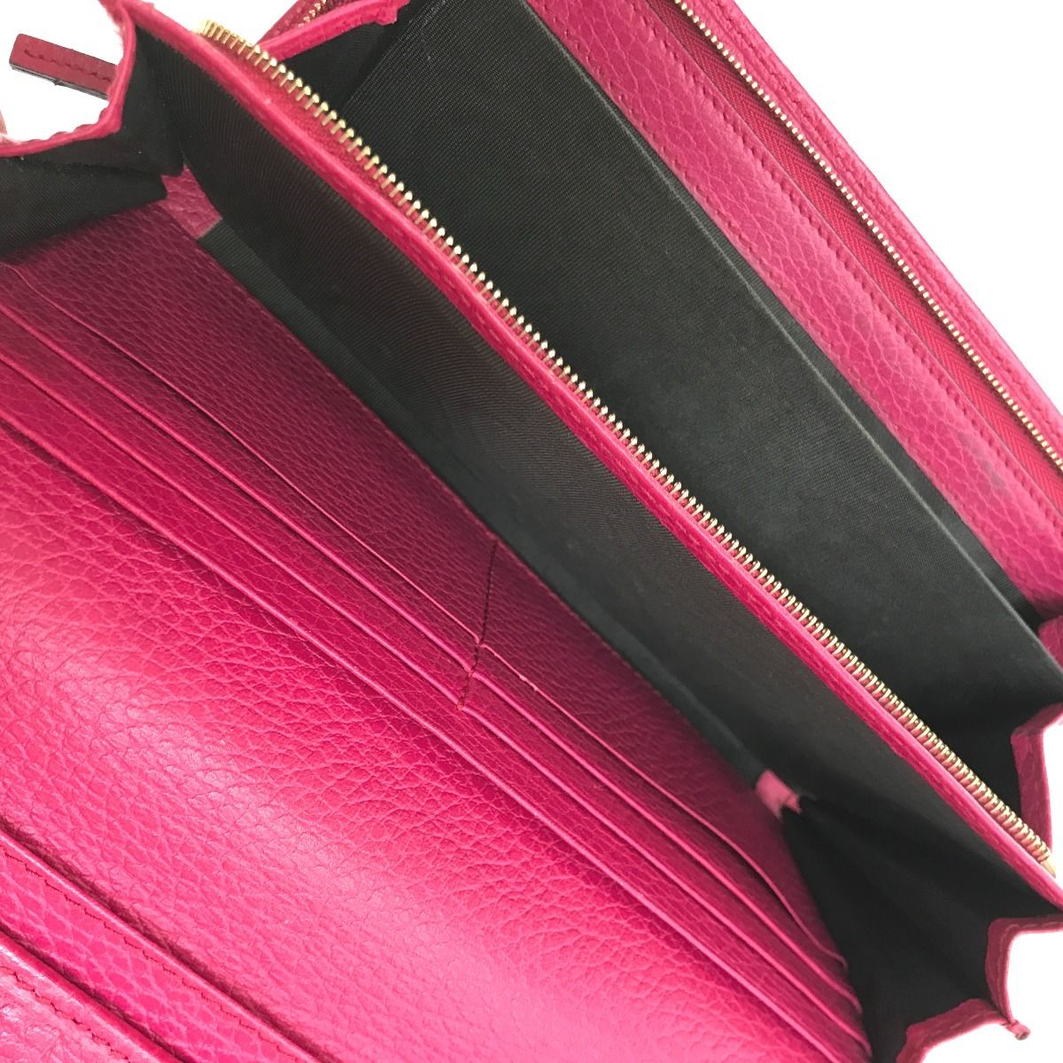 Gucci Long Wallet 354498 Shocking Pink