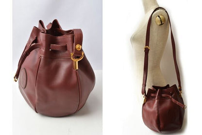 Cartier Shoulder Bag Must Line Cartier Vintage Drawstring Bag Crossbody Leather
