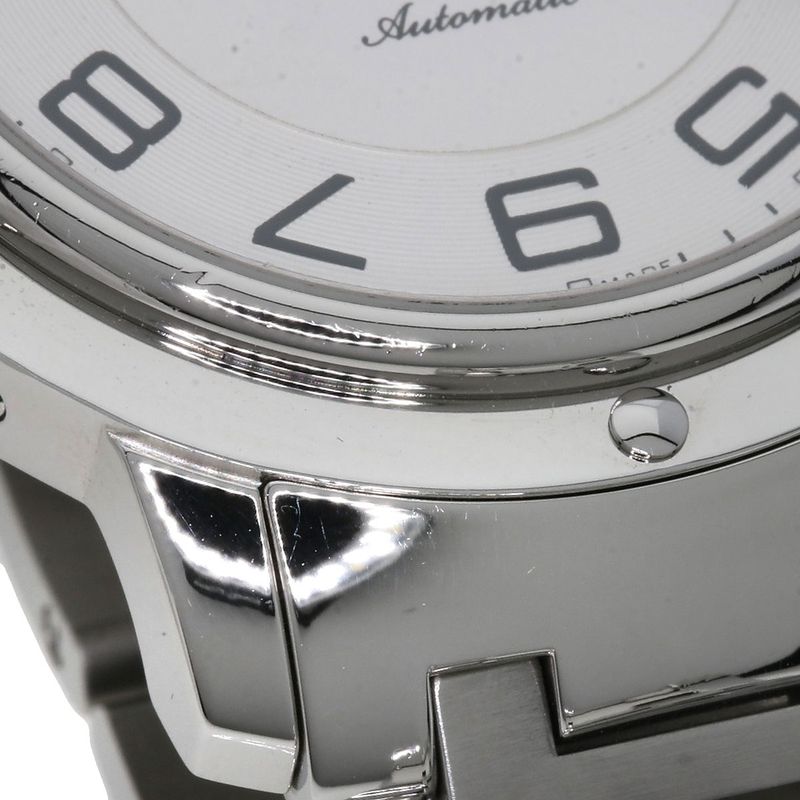 Hermes Cp2810 Clipper Classic Watch SS Men's