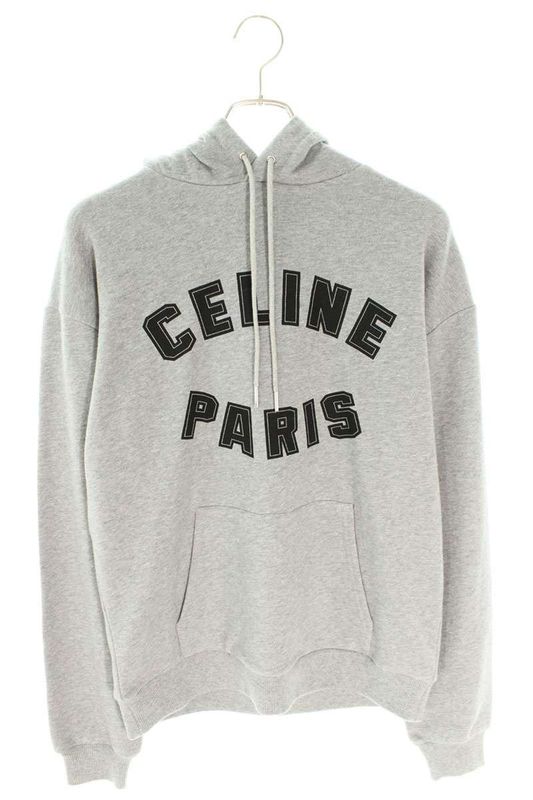 Celine 2y88g670q Loose Hoodie With Logo Print Men's S
