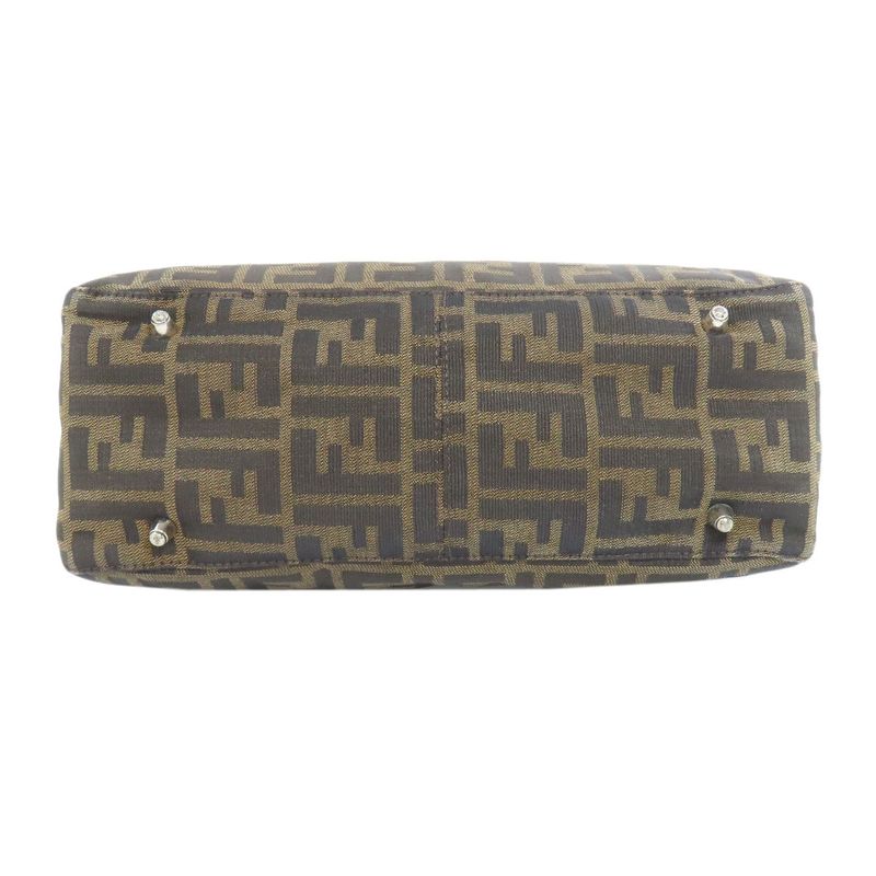 Fendi Zucca Pattern Tote Bag Canvas Women