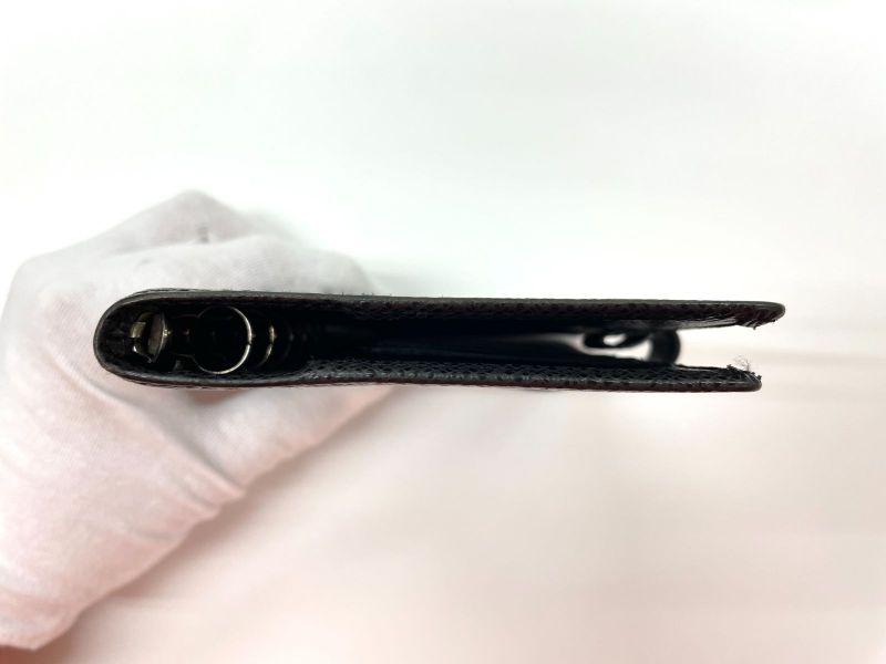 Louis Vuitton Taiga Agenda PM R20426 Notebook Cabas - Black - Made In Spain