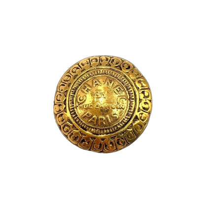 Chanel 31 Rue Cambon Gold Plated Brooch