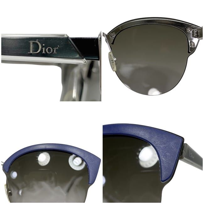 Christian Dior Sunglasses In Black Gradient Navy Clear