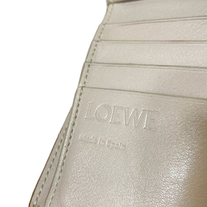 Loewe Trifold Wallet - Grey Beige Leather