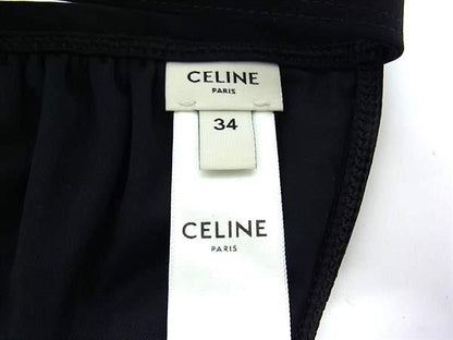 Celine Triomphe 76% Nylon X 24% Polyurethane Bikini Top Swimsuit Size 34