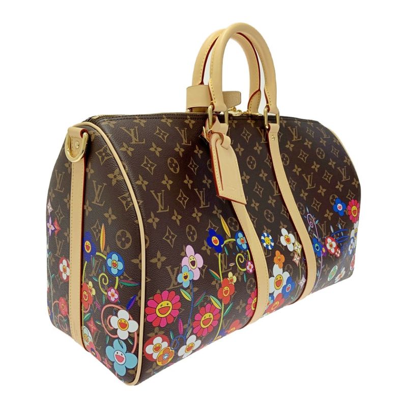 Louis Vuitton M14182 Monogram Keepall Bandoliere 45 X Takashi Murakami