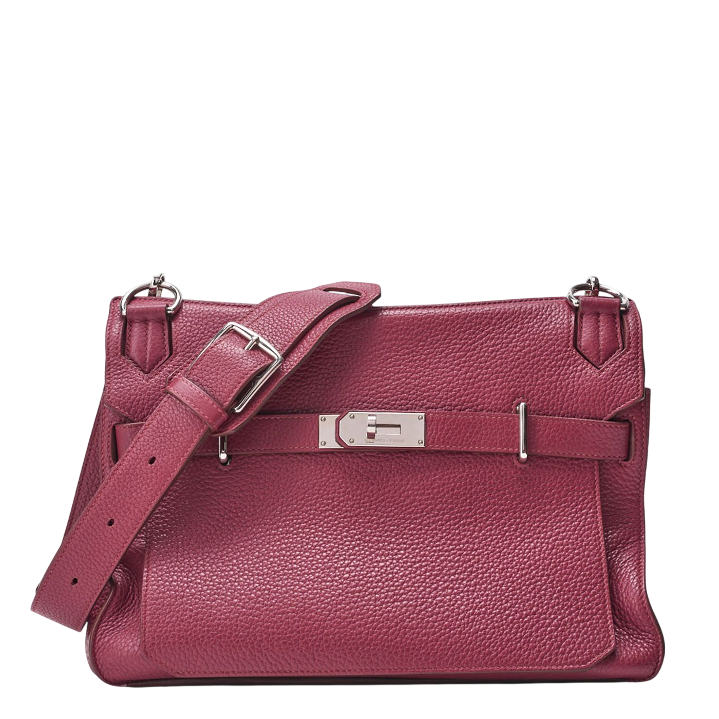 Hermes Gipsyère 34 Shoulder Bag Taurillon Clemence Tosca (silver Hardware)