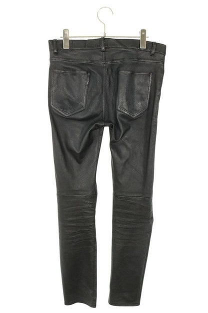 Saint Laurent Paris 484303 Y5rg2 Lamb Leather Skinny Long Pants Men 46