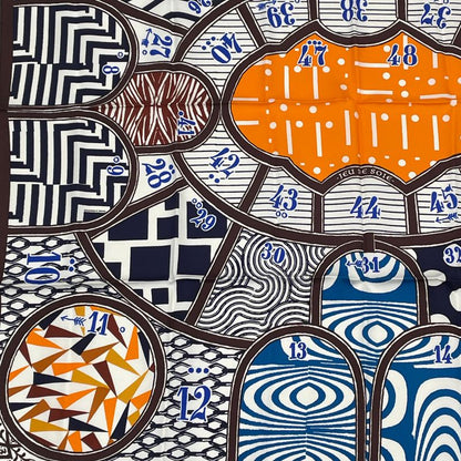 Hermes Jeu De Soie Silk Game Scarf Silk Multicolor