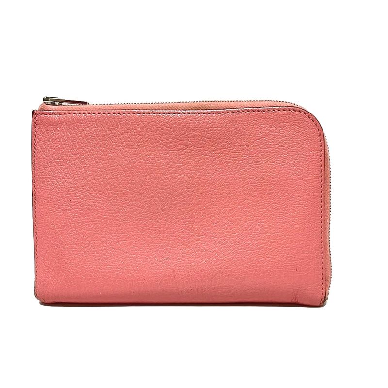 Hermes Wallet Remix Combine Pink Silver Hardware /L Zipper