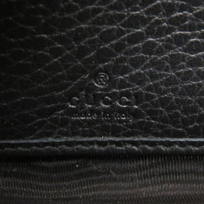 Gucci Round Zipper GG Marmont 456117 Leather Black Long Wallet Black 1001 Gucci