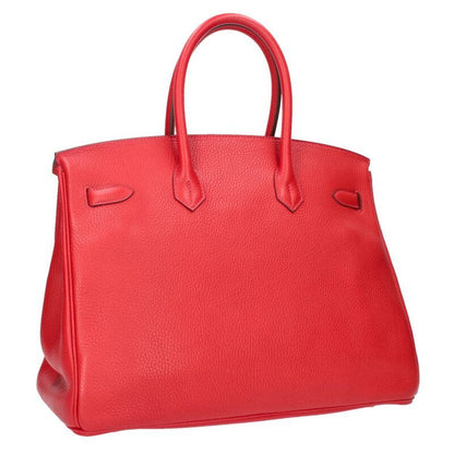 Hermes Birkin 35 C Engraved Ghardware Togo Leather Handbag Men 35