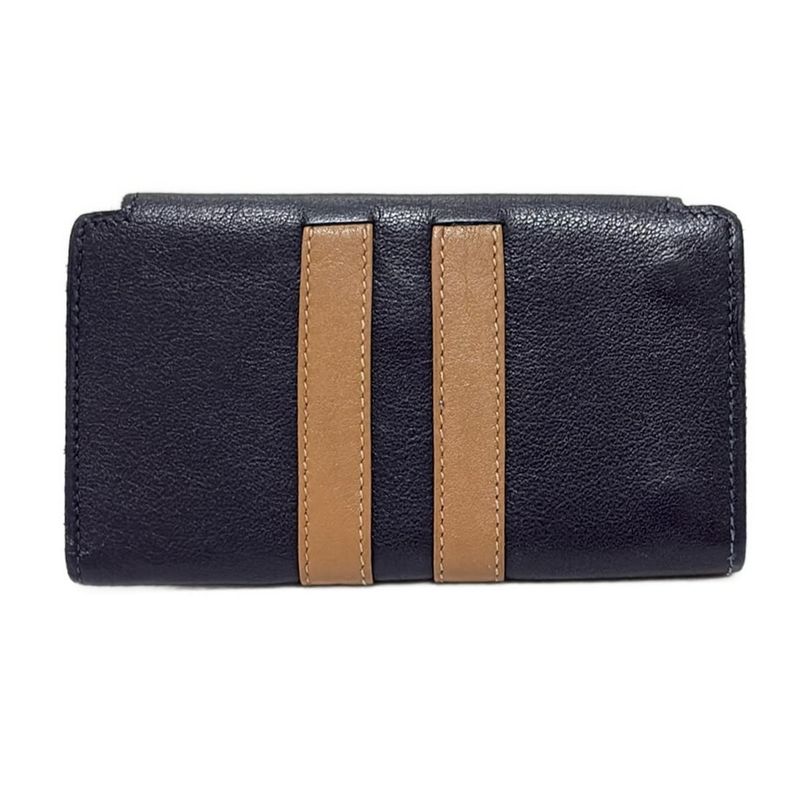 Celine Key Case - Dark Navy And Light Brown 6 Hooks Leather
