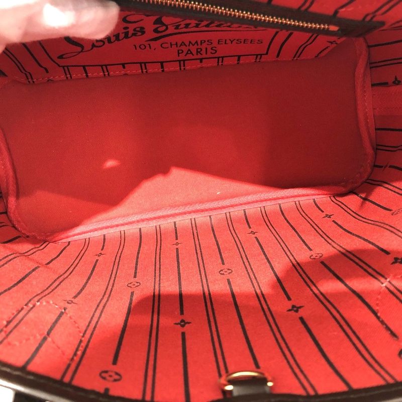 Louis Vuitton Damier Neverfull PM N51109 Tote Bag Shoulder Brown Preowned 005815