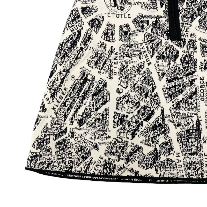 Christian Dior Mini Skirt Tight Skirt 324j11am505 White Black