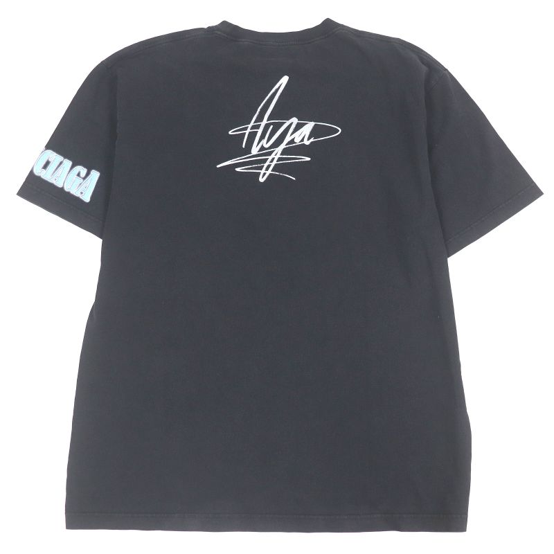 Balenciaga 22SS 641655 AYA Nakamura USED Graphic Photo Oversized Short Sleeve