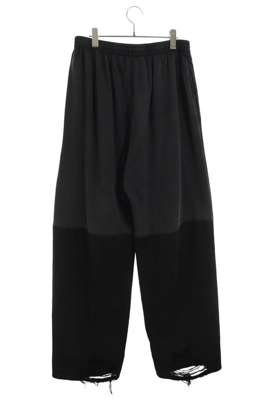 Balenciaga 745264 Tnw11 Sweatshirt-switched Oversized Denim Long Pants Men's S