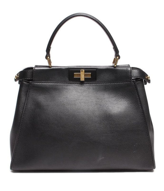 Fendi Leather Handbag Gold Hardware 8bn2903znf0kur Women Fendi