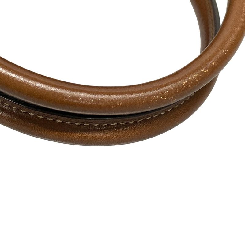 Gucci Handbag - 409534 Dark Brown And Beige Leather