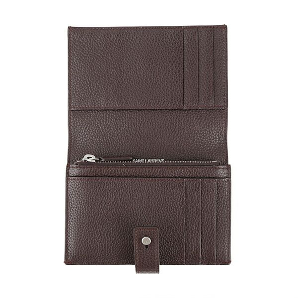 Saint Laurent Bifold Wallet Compact Wallet Bordeaux