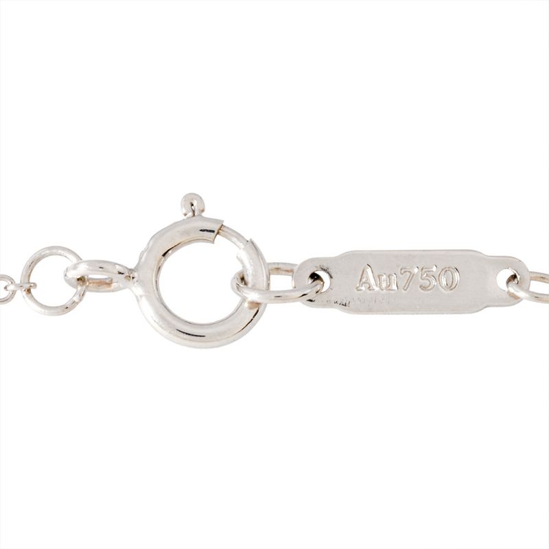 Tiffany & Co Tiffany & Co T-smile Small Necklace Diamond 18K White Gold 23g