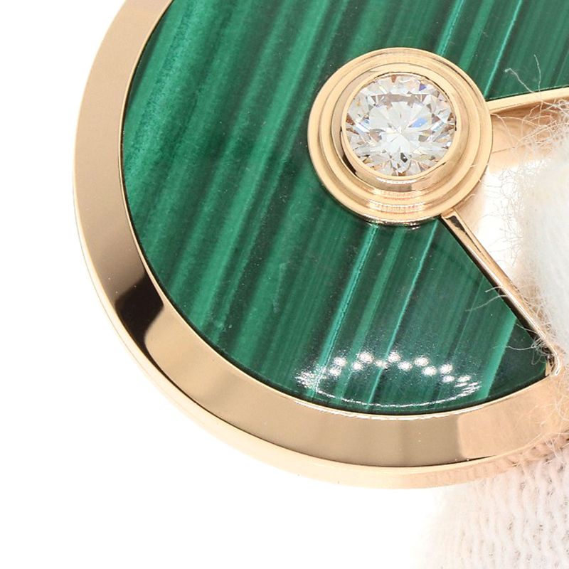 Cartier Amulet De Cartier SM Malachite 1P Diamond Necklace 18K Pink Gold Ladies