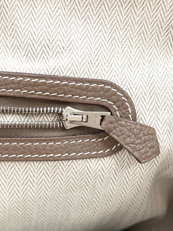 Hermes Handbag Garden Party 36 Etoupe □P Brown