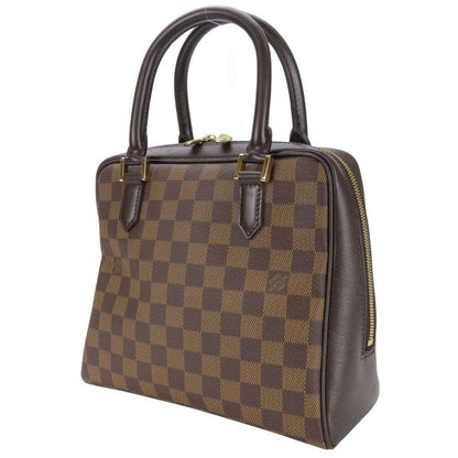 Louis Vuitton Handbags Brera N51150 Damier Ebène Brown Gold Hardware Elegant