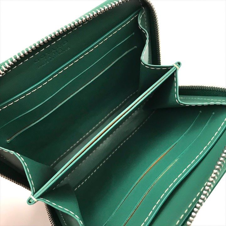 Goyard Matignon PM Mini Wallet Green