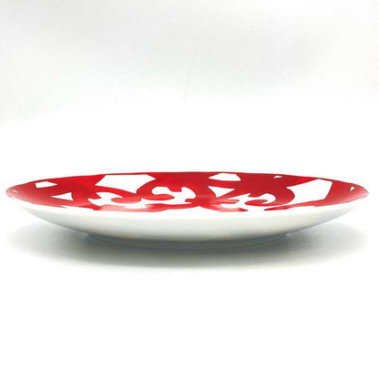 Hermes Gadarkivir Plate Porcelain Red White 17cm (669in) Tableware